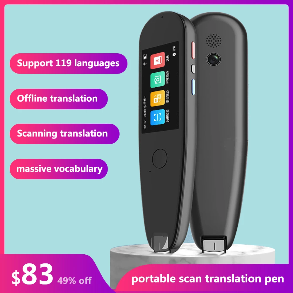 Портативный Умный сканер ручка для переводов электронный словарь мгновенный