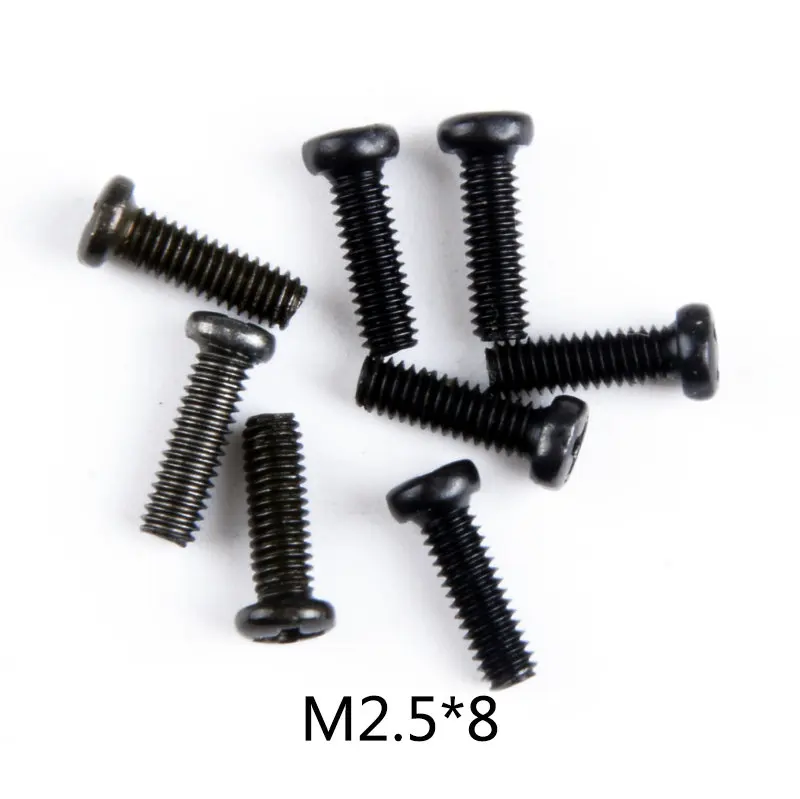 0101 Wltoys 12428 RC автомобиль запасные части саморезы с полукруглой потайной головкой Винты с плоской головкой и крестообразным шлицем половина штифт M2 M2.3 M2.5 M3 M4 винты для RC автомобиль - Цвет: 0101