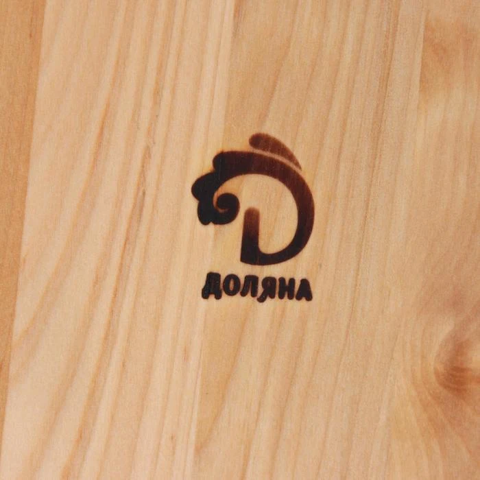 Доска для подачи Фуршет 25×20×1 8 см на 6 рюмок диаметр ячеек 5 массив берёзы с