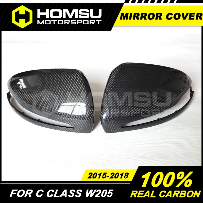 Крышка для зеркала из углеродного волокна Merce-des Benz C200 C220 C260 C300 задний спойлер