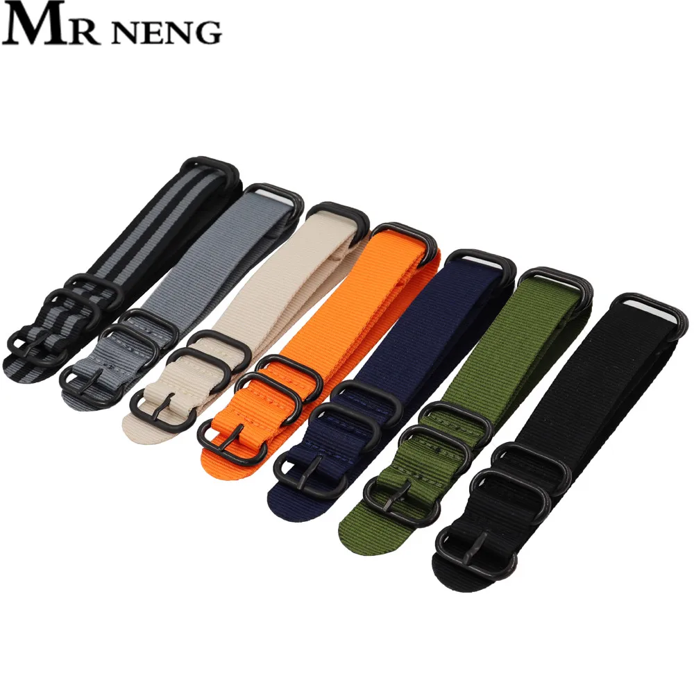 Ремешок для часов сверхпрочный нейлоновый ремешок Zulu 18 20 22 24 мм|Ремешки часов| |