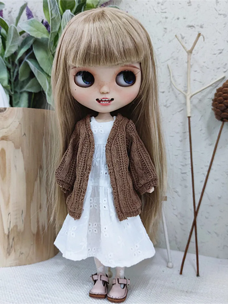 blythe doll clothes # long sleeves sport suit with printing fit for blythe ob24