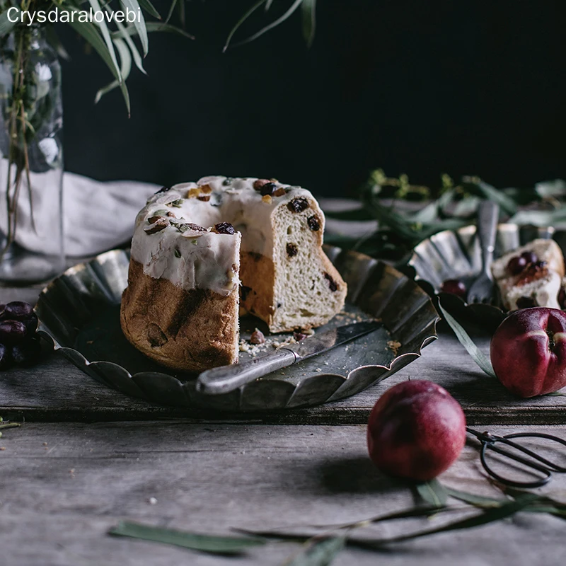 Цветочный ободок ручной работы винтажный античный металлический поднос Ribboned