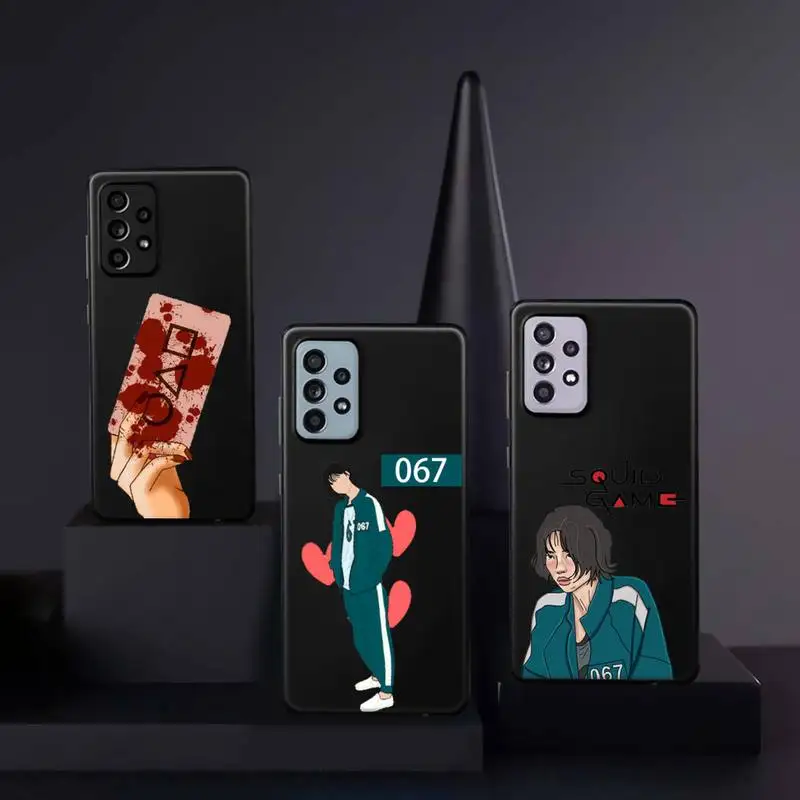 

TV Squid Game Phone Case For Samsung A32 A51 A52 A71 A50 A12 A21S S10 S20 S21 Plus Fe Ultra