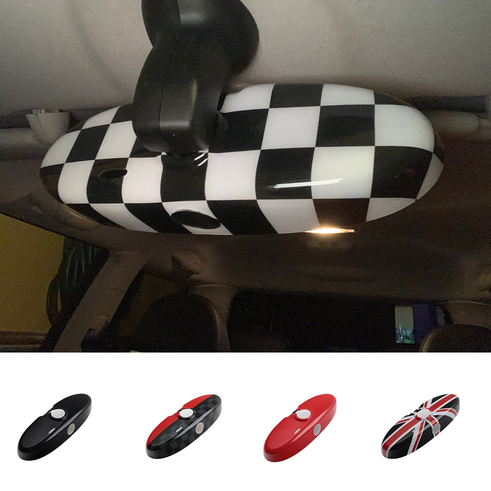 

Union Jack Interior Rearview Mirror Car Stickers For MINI Cooper JCW S One R55 R56 R57 R58 R59 R60 R61 Countryman Accessories