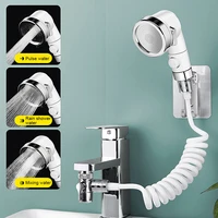 basin shower head sink attachment faucet sprayer rainfall showerhead holder bathroom accessories bracket extender shampoo nozzle