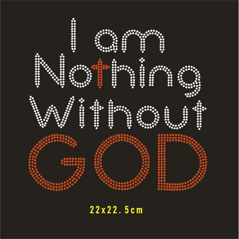 Железные Переводные стразы дизайн религия Кристальные футболки для ткани 3 шт.