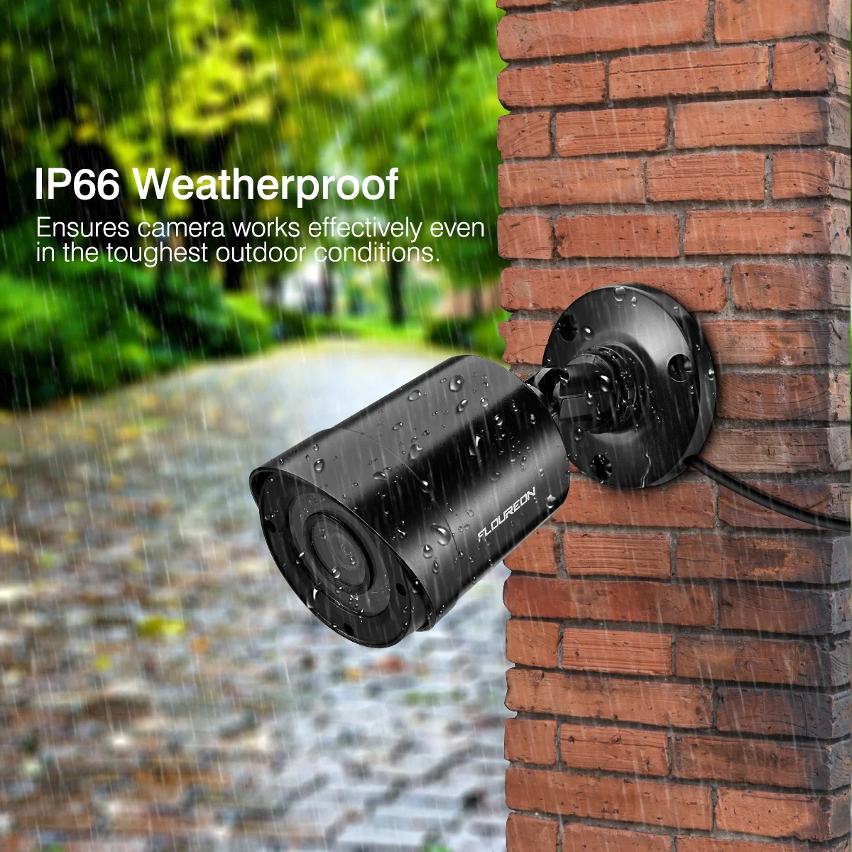 Floureon наружная ip-камера безопасности 1080P HD 3000TVL камера наблюдения видео камера невидимая ИК ночного видения, водонепроницаемая PAL