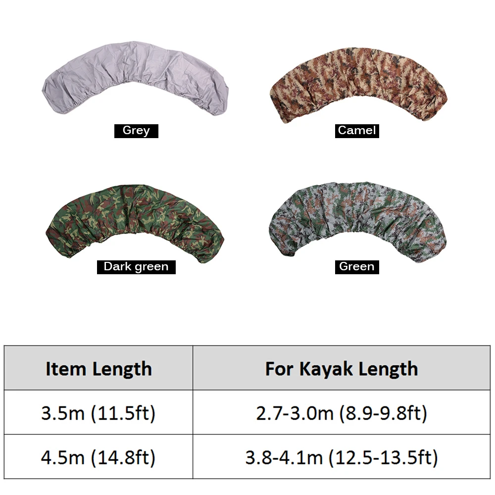 

Kayak Canoe Storage Cover Accessory Waterproof Kayak Storage Boat Cover Rain Dust Proof UV Protection Boat Transport Cover