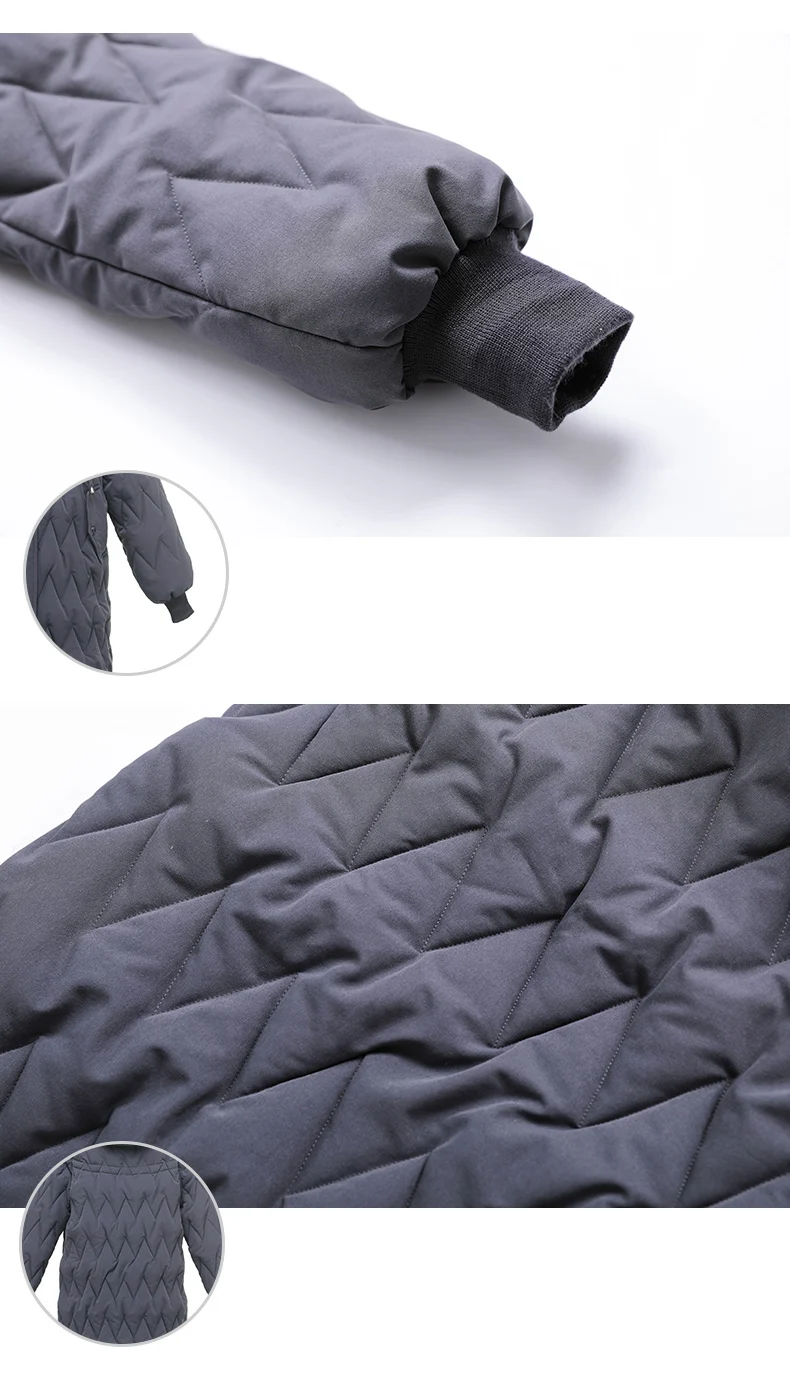 ASLTW зимняя куртка для женщин длинный рукав сплошной Argyle женский парк с меховым капюшоном парка длинное теплое хлопковое пальто для женщин
