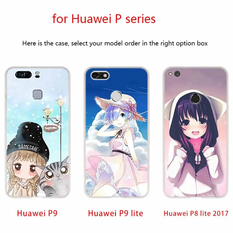 Силиконовый мягкий чехол из ТПУ для Huawei P30 P40 P20 Pro P10 P9 Lite P Smart Z 2020 мультяшный аниме