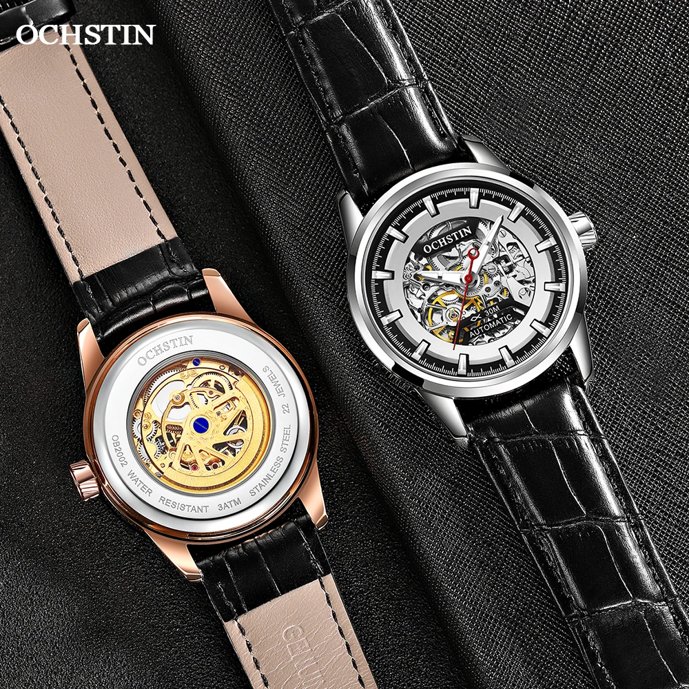 Часы-скелетоны Мужские механические с автоподзаводом водонепроницаемые 62002C 2020 |