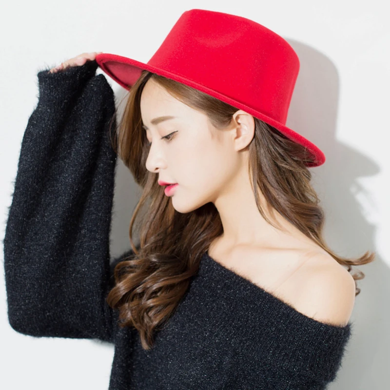 Новая модная шерстяная шляпа ZLD для мужчин и женщин фетровая с широкими