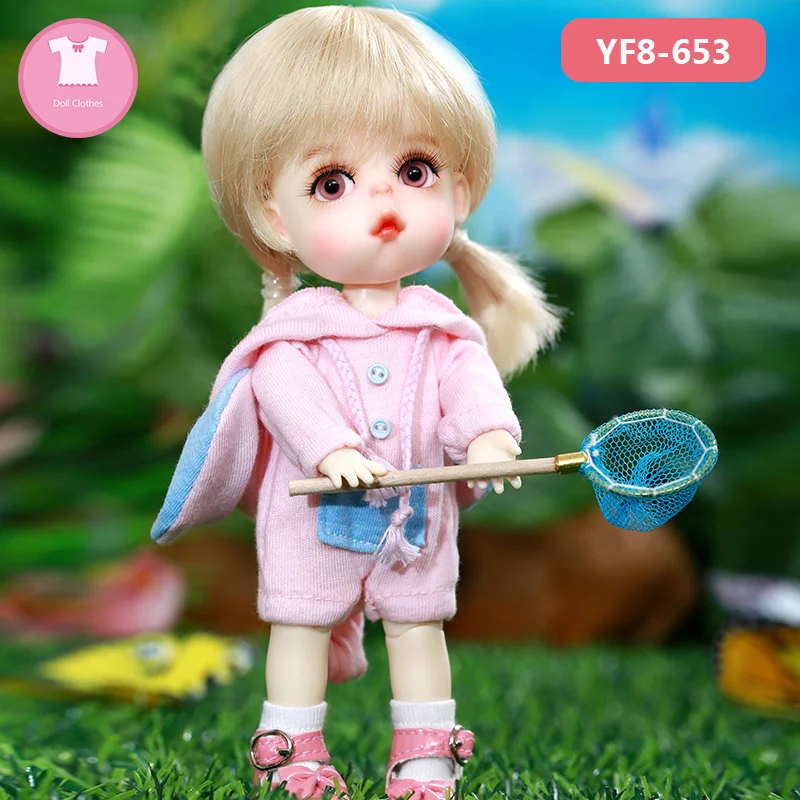 BJD одежда 1/8 милое мини платье или костюм для лати желтое Lumi Haru Sunny Body Doll Одежда Аксессуары OUENEIFS