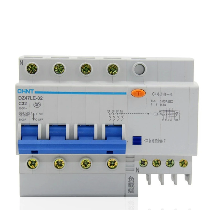 Chnt dz47le 4 p 10a 16a 20a 25a 32a 40a 50a 60a дисjuntor de corrente остаточный rcbo | Обустройство дома