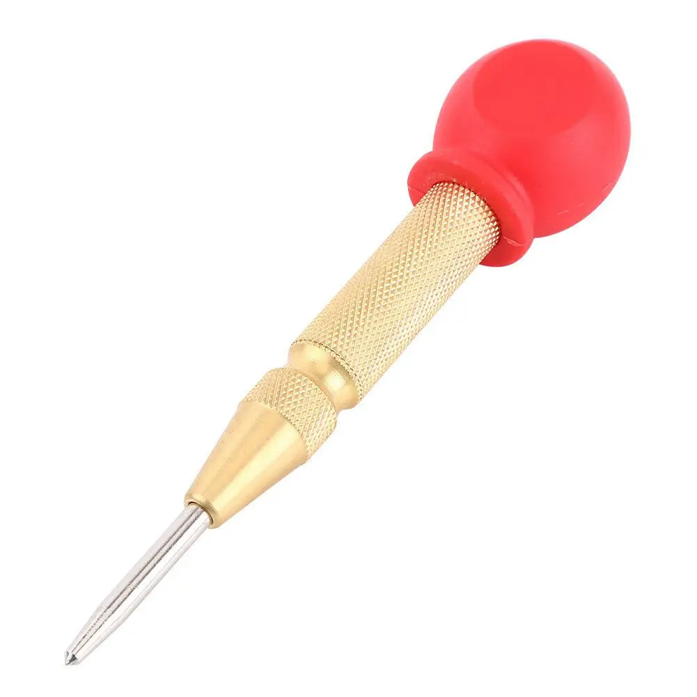 

Automatic Center Punch Spring Load Chrome Rivet Screw Auto Marking Hole 130mm Wood Press Dent Marker Woodwork Tool Drill Bits