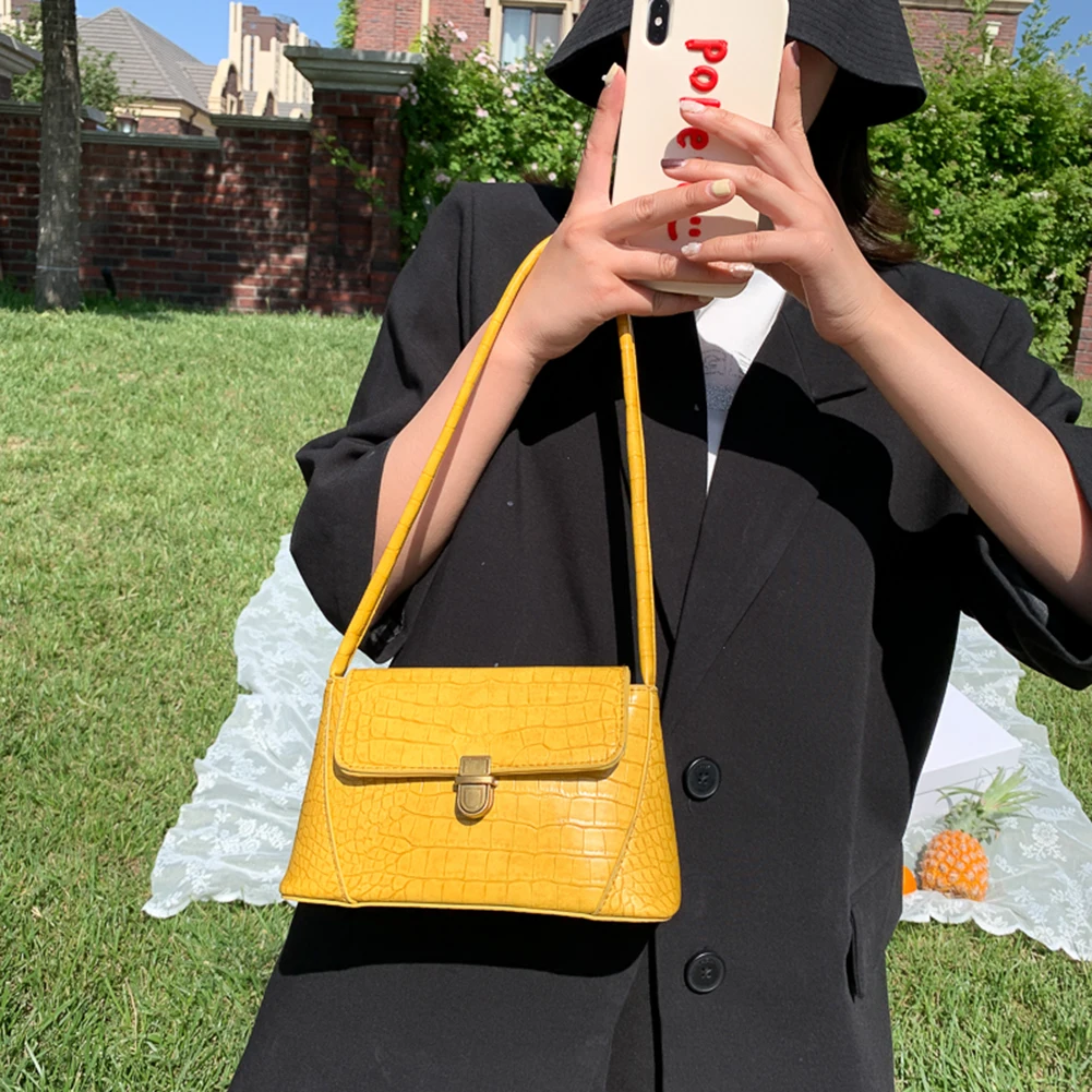 

Женская Повседневная Сумка-тоут из искусственной кожи с цепочкой, сумки-мессенджеры, простые универсальные сумки для молодых девушек