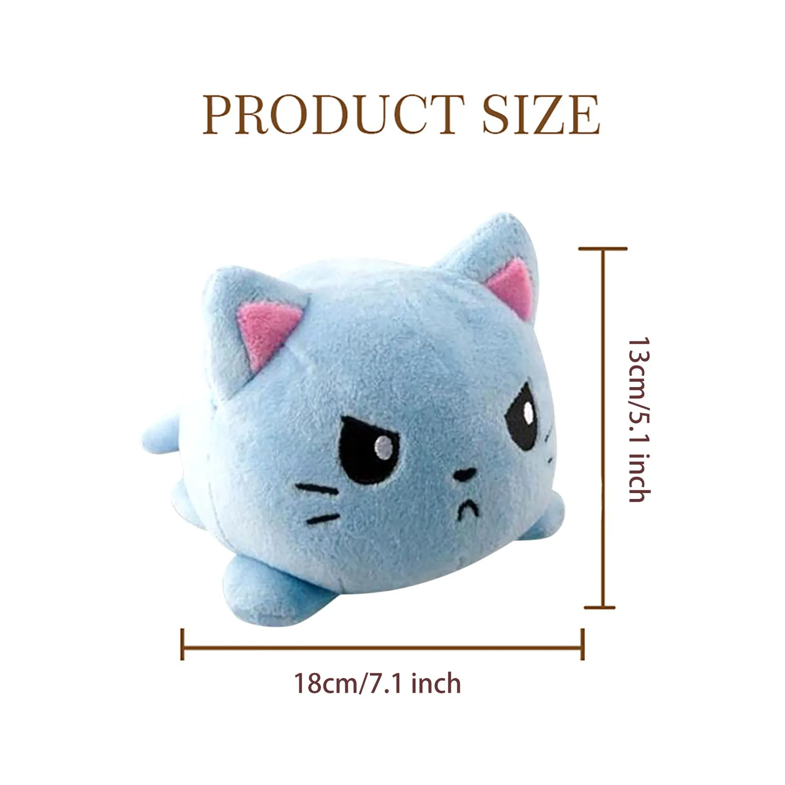 

Cute Soft Simulation Two-side Octopus Doll Kids Emotional Epression Double-sided Flip Plush Toy Children Birthday Gift Toy#45