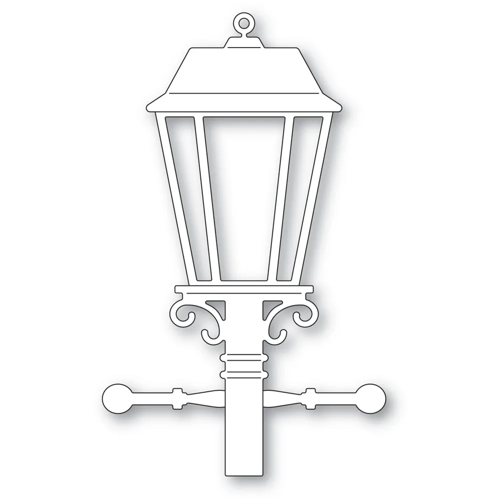 

New Design Old Lamp Post Metal Cutting Dies Scrapbook Diary Decoration Stencil Embossing Template Handmade Greeting Card 2021
