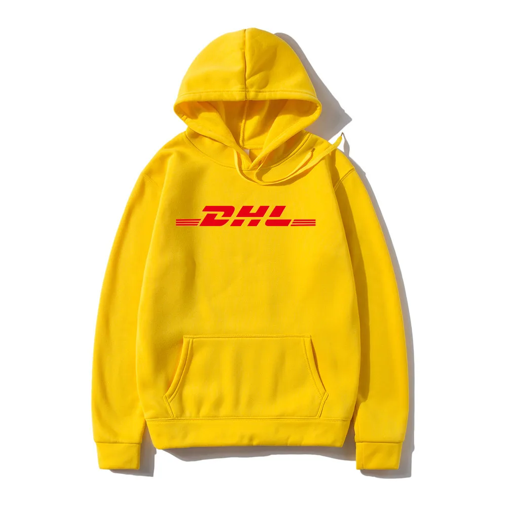 

Желтая Толстовка DHL, джемпер, свитшот, унисекс, модные, гранж 90-х, повседневные топы с длинным рукавом, DHL, SEXPRESS, Прямая поставка