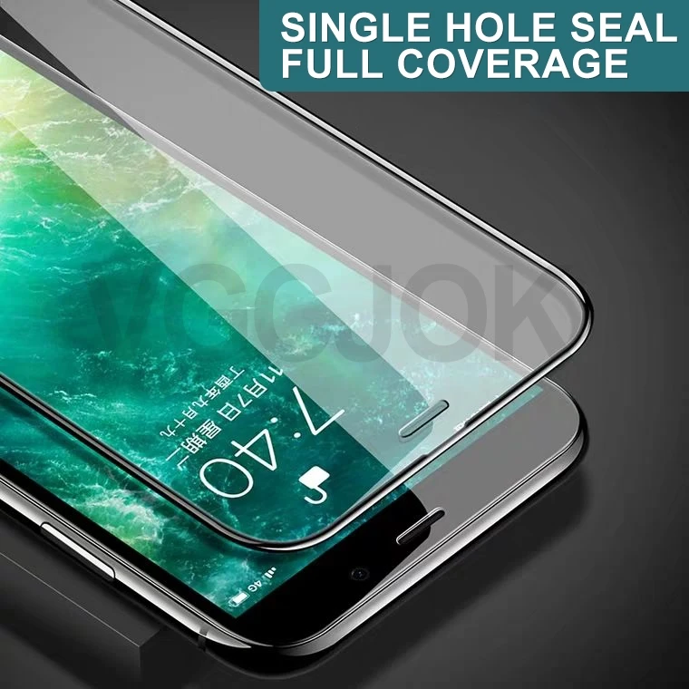 Защитное стекло 999D для iPhone 12 Mini 2020 Pro Max X XS XR SE 8/7/6/6S Plus | Мобильные телефоны и