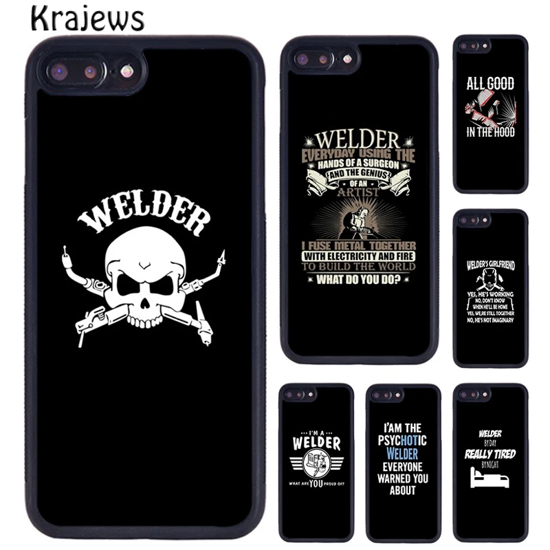 Чехол для телефона с цитатой краиудея гордого сварщика iPhone 15 14 SE 6s 7 8 plus X XS XR 11 12 13