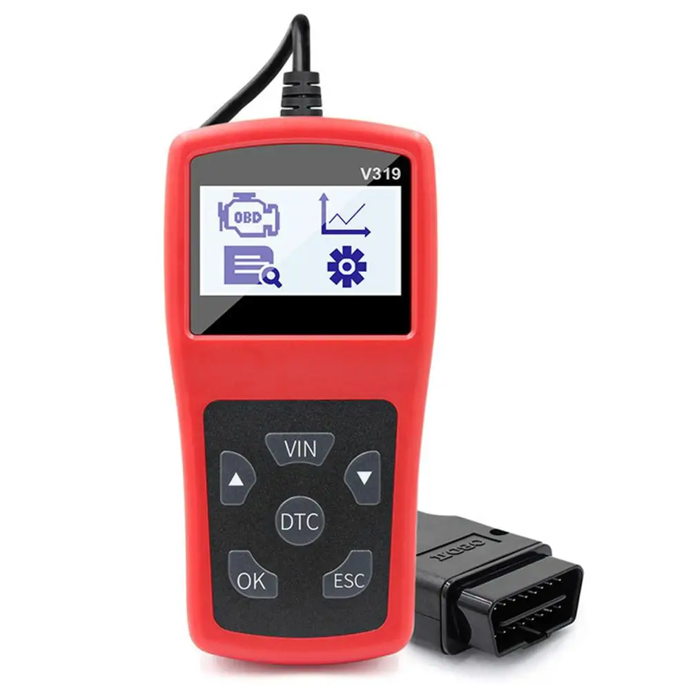 V319 OBDII диагностический инструмент несколько языков поддерживающий считыватель