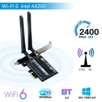 2974mbps wifi 6 ax200ngw bluetooth 5 1 dual band 2 4g5ghz pci e network wifi card adapter 802 11acax for pc desktop windows 10