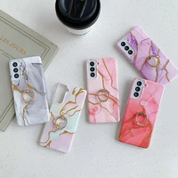 magic marble is suitable for samsung s21ultra s20fe note20ultra ring bracket phone case a32 a52 a72 soft phone bag