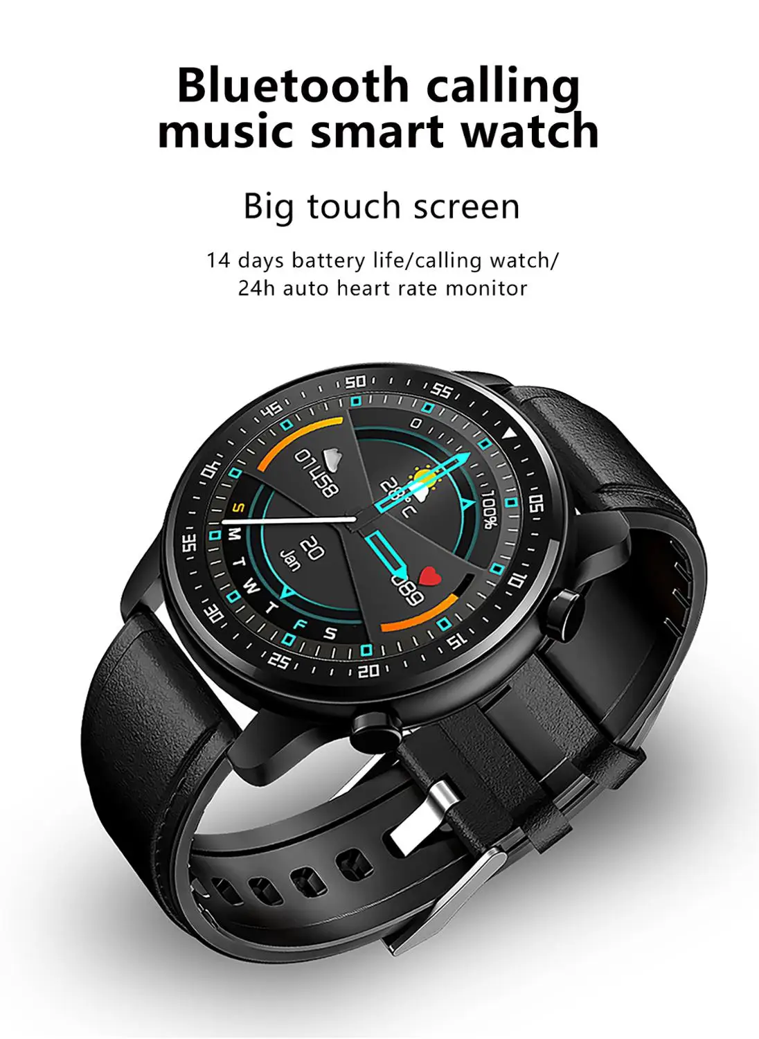 mt1 smart watch bluetooth call play music switchable dial men heart rate fitness tracker waterproof wearable devices vs dt78 l13 free global shipping