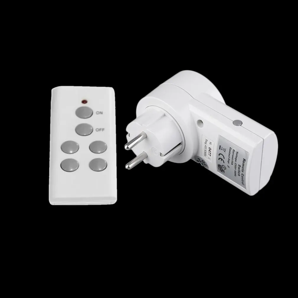 

Wireless Remote Control Home House Power Outlet Light Switch Socket 1 Remote EU Connector Plug BH9938-1 DC 12V