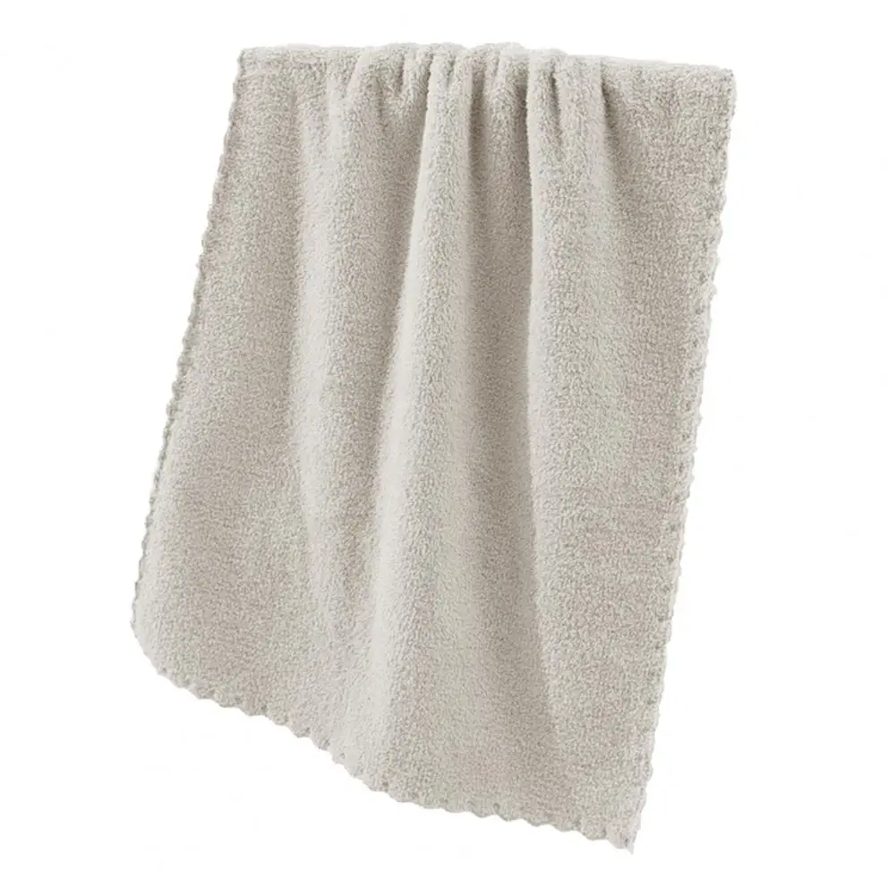 Экологичное полотенце из полиэстера с защитой от деформации пушистое для лица