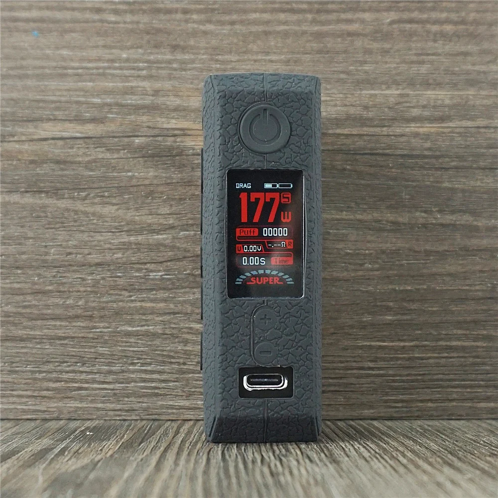 Силиконовый чехол для VOOPOO Drag 3 177W Kit mod Vape is текстурный резиновый Защитная пленка