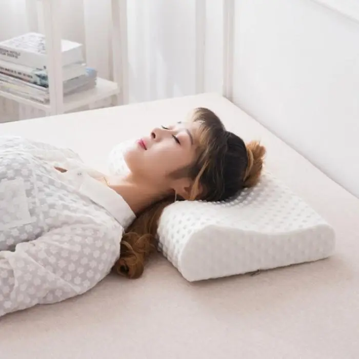 Эргономичная подушка из пены с эффектом памяти базовая для кровати сбоку спины