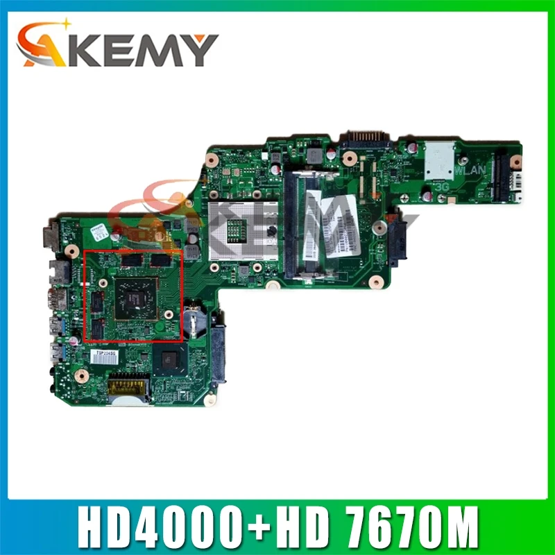 

DK10FG-6050A2491301-MB-A03 PN 1310A2491319 SPS V000275120 For toshiba satellite L855 Laptop motherboard HD4000+HD 7670M Graphics