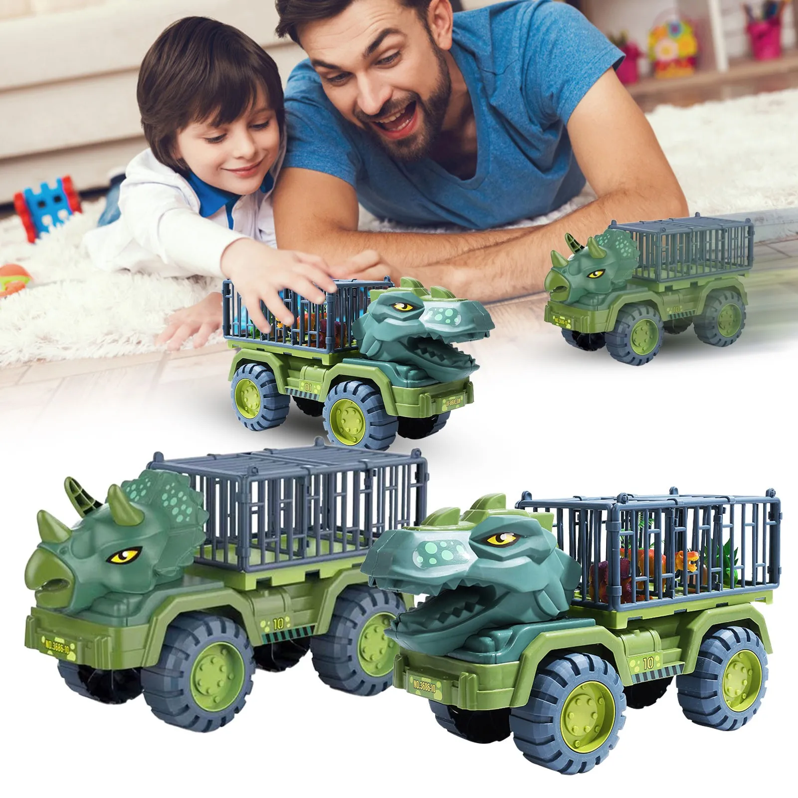 

Автомобильная игрушка, Большой инерционный динозавр, транспортный автомобиль-переносчик, грузовик, игрушечный автомобиль, игрушка с диноз...
