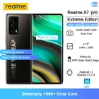Сотовые телефоны Realme X7 Pro Extreme Edition, экран 5G дюйма, фронтальная камера 32 МП, мобильный телефон мА  ч, Диммирование 1000, NFC 6,55