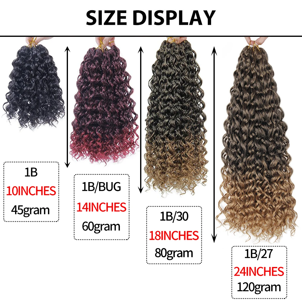 Волнистые кудри плетеные удлинители волос вязаные крючком синтетические волосы