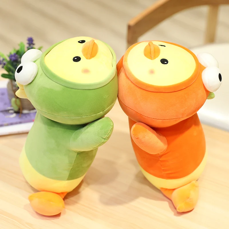 Лидер продаж милая Лежащая утка желтая лягушка мягкие хлопковые плюшевые