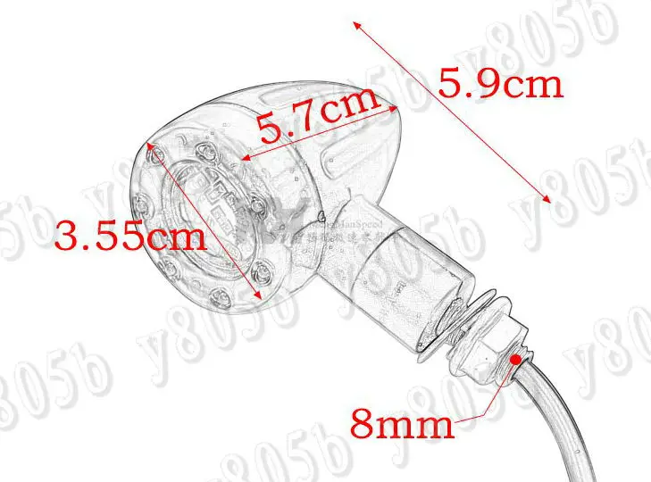 Светодиодный сигнал поворота для мотоцикла + стоп-сигнал Kawasaki Vulcan Classic VN 400 VN500 VN800