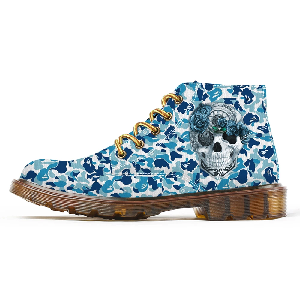 

Customs Camouflage Boots Men's Plus Size Casual 3D Printing Oxford Rubber Lightweight Canvas Shoes Male Outdoor Footwear 49 50