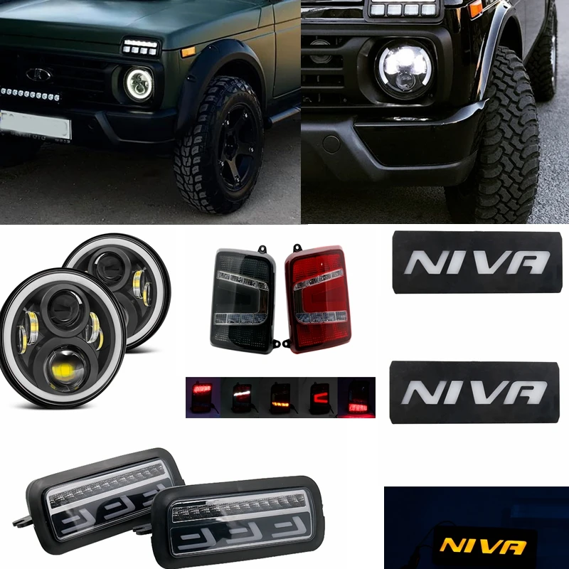 Для Lada Niva 4X4 URBAN 1995 2019 боковой светодиодный DRL светильник s Белый ходовой Янтарный