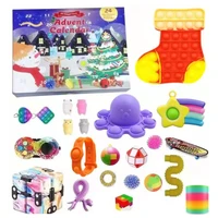fidget sensory toys sets advent calendar christmas countdown calendar 24 days blind box xmas gift for kids adults stress relief