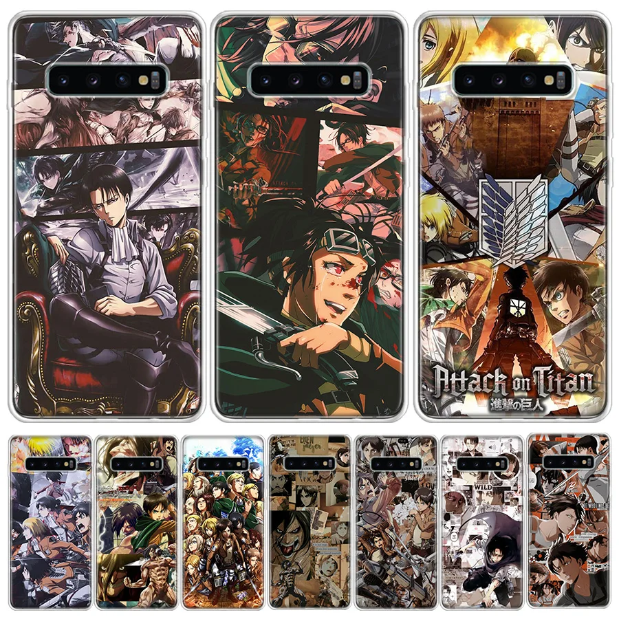 

Hot Attack on Titan Manga Phone Case For Samsung S21 FE S20 Plus Galaxy S23 S22 Ultra S10 S10E S9 S8 S7 Edge Cover TPU Fundas Ca