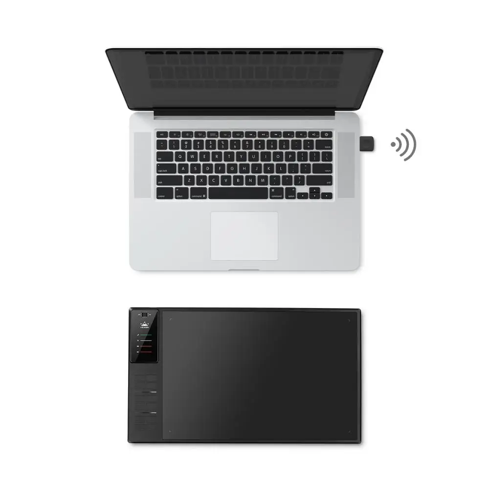 Графический планшет HUION WH1409 для рисования 8192 уровней нажатия 14 дюймов 2 4
