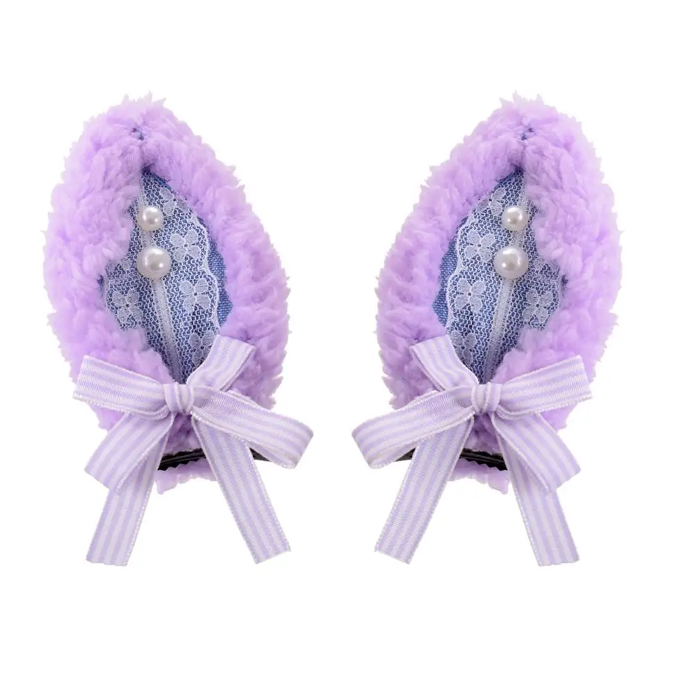 Заколки для волос в стиле &quotлолита&quot с кошачьими ушками 1 пара|Аксессуары