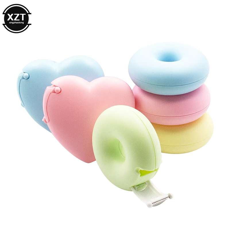 Новейший резак для малярной ленты конфетного цвета дизайн Love Heart/Donut Shape Washi