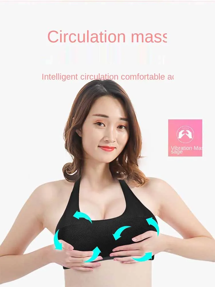usb electric breast chest massage pad enlargement device breast lifting machine enlargement pump artifact washable wearable bra free global shipping