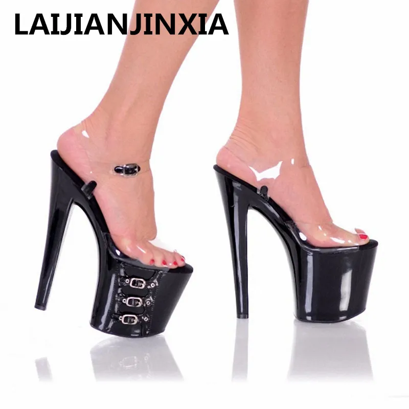 

LAIJIANJINXIA Women Model Sexy Platform Sandal 20cm High Heel Party Dress 20CM high heels 20cm sandals Dance Shoes