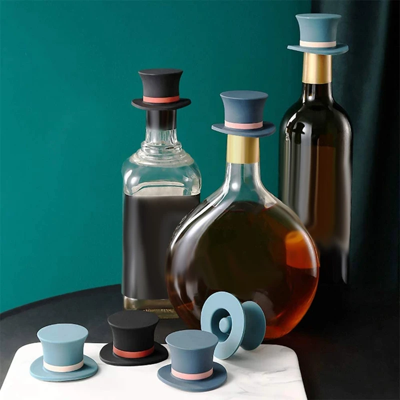 

Wine Stoppers for Wine Bottle,9 Pack Wine Stopper Decorative, Silicone Beverage/Soda/Champagne Bottle Stopper Corks